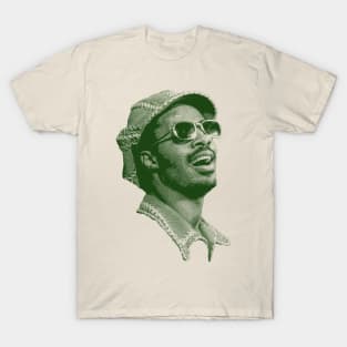 Stevie Wonder Engraving Dollar T-Shirt